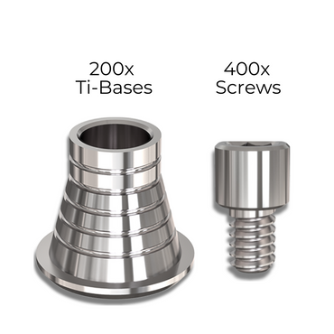 200 X Ti Base for Multi Unit for Internal Hex Bundle