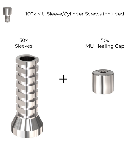 50X Multi Unit Healing Cap & 50X MU Sleeve Bundle Special