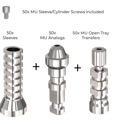 50X MU Analog & 50X MU Open Tray Transfer & 50X Multi Unit Sleeves Bundle Special