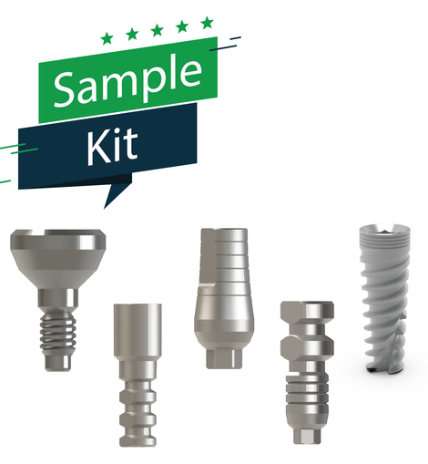 Cement Restoration Dental Implant Test Kit Inc. 5 components